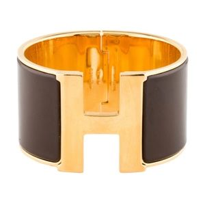 HERMÈS Clic Clac H XL Enamel Bracelet